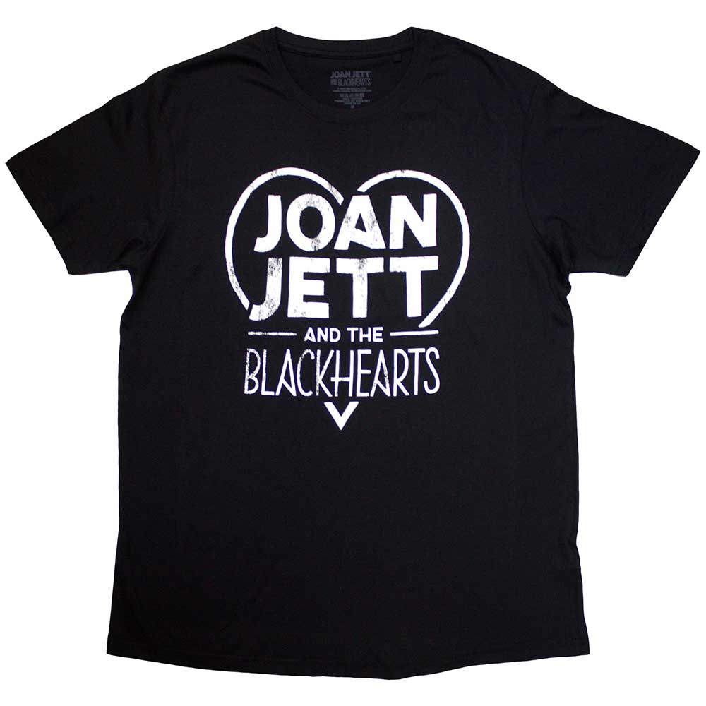 Joan Jett & The Blackhearts Band Logo Mens T Shirt Black