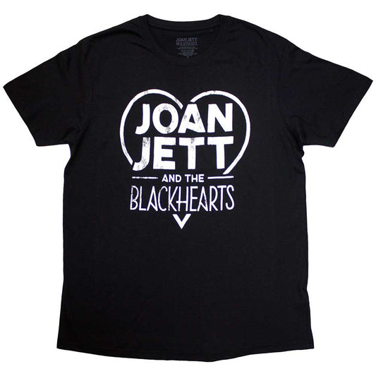 Joan Jett & The Blackhearts Band Logo Mens T Shirt Black