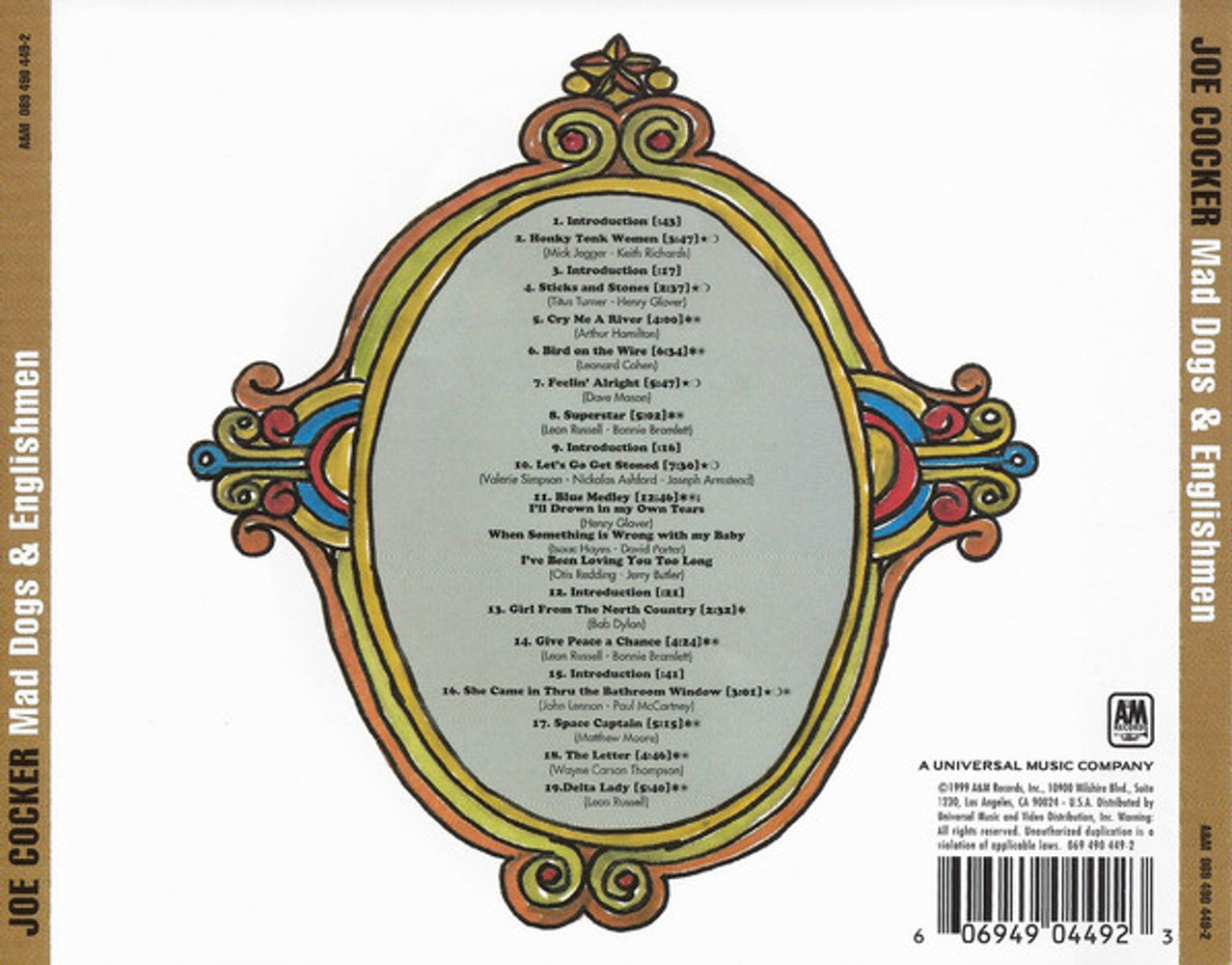 Joe Cocker – Mad Dogs and Englishmen Music CD