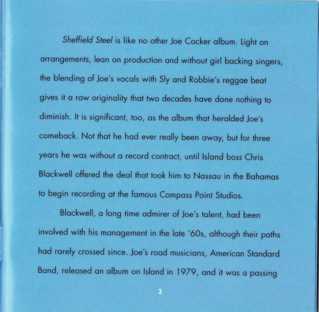 Joe Cocker – Sheffield Steel (Bonus Tracks, Remastered CD)