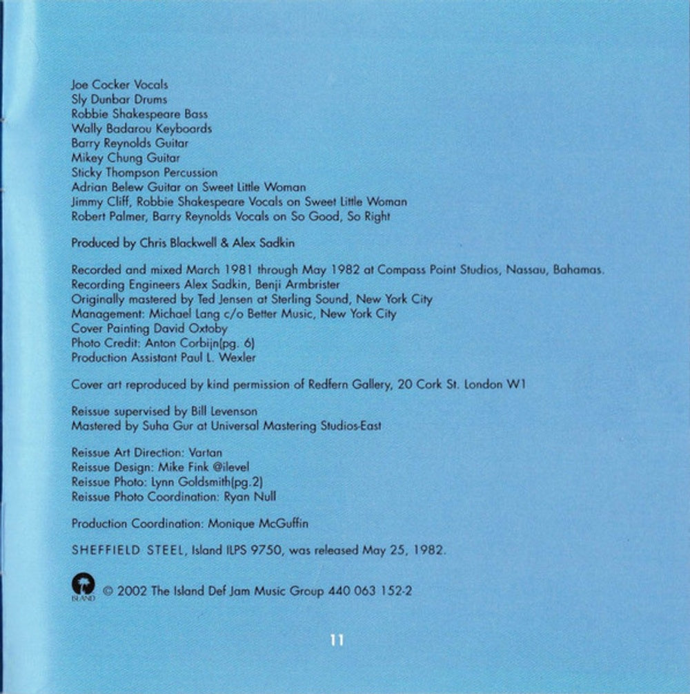 Joe Cocker – Sheffield Steel (Bonus Tracks, Remastered CD)