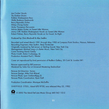 Joe Cocker – Sheffield Steel (Bonus Tracks, Remastered CD)