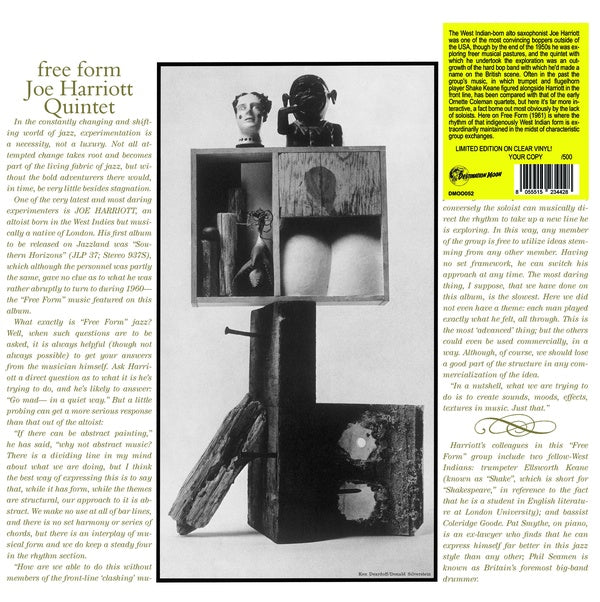 JOE HARRIOTT QUINTET - Free Form Vinyl Record