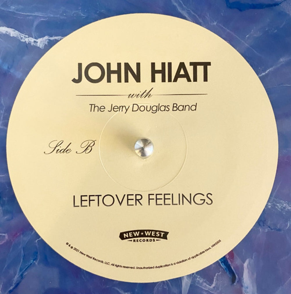 John Hiatt with The Jerry Douglas Band – Leftover Feelings (Limited Edition Blue Marble LP Vinyl) Vinyl Record