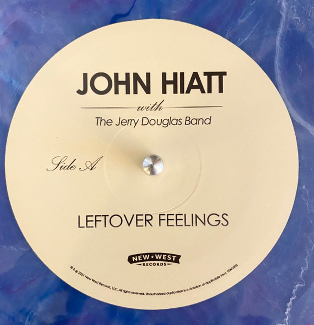 John Hiatt with The Jerry Douglas Band – Leftover Feelings (Limited Edition Blue Marble LP Vinyl) Vinyl Record