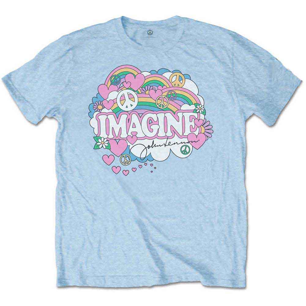 John Lennon Rainbows, Love & Peace [T-Shirt] Officially Licensed
