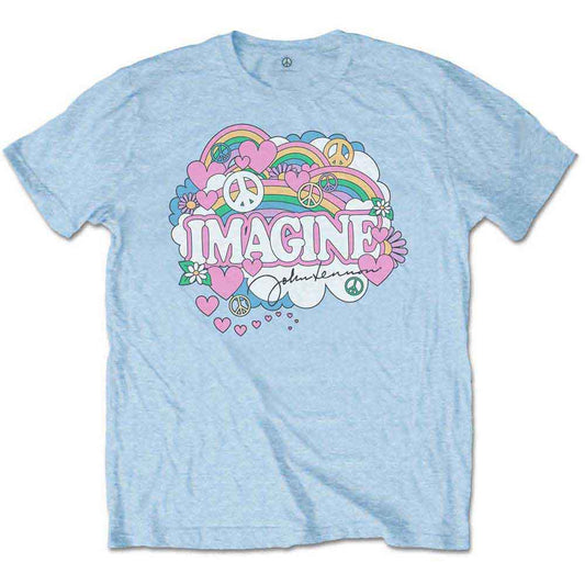 John Lennon Rainbows, Love & Peace [T-Shirt] Officially Licensed
