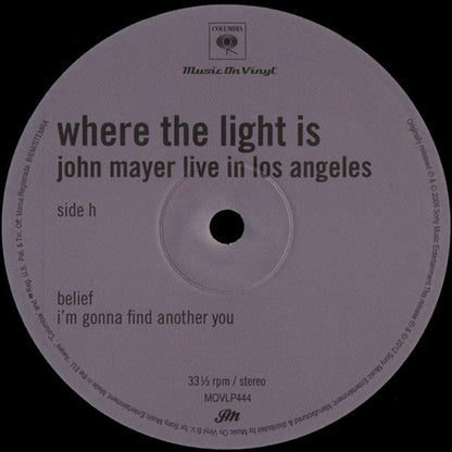 John Mayer – Where The Light Is (4-LP Vinyl) Vinyl Record