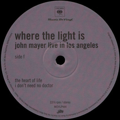 John Mayer – Where The Light Is (4-LP Vinyl) Vinyl Record