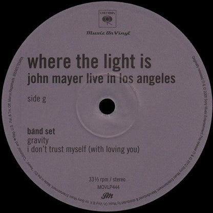 John Mayer – Where The Light Is (4-LP Vinyl) Vinyl Record
