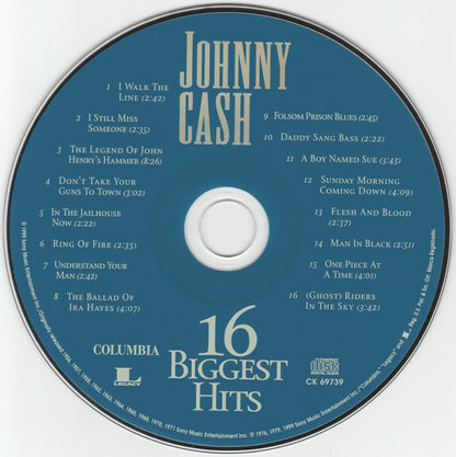 Johnny Cash – 16 Biggest Hits Music CD