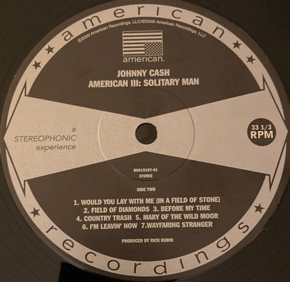 Johnny Cash – American III: Solitary Man (LP Vinyl) Vinyl Record