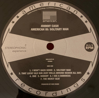 Johnny Cash – American III: Solitary Man (LP Vinyl) Vinyl Record