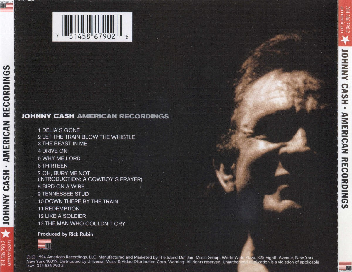 Johnny Cash – American Recordings Music CD