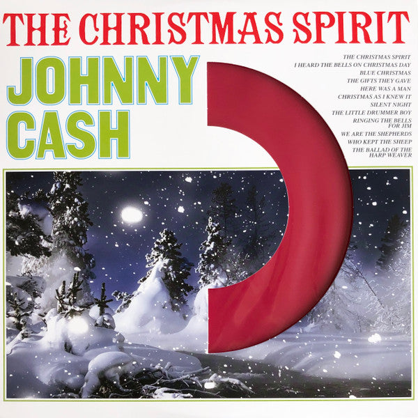 Johnny Cash The Christmas Spirit DOL LP, Album, RE, Red  Vinyl Record