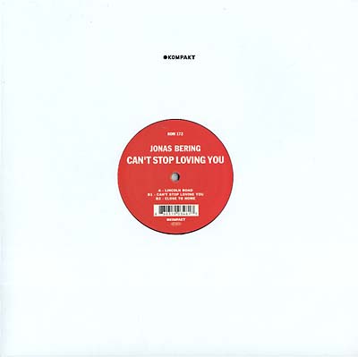 JONAS BERING - Can't Stop Loving You Vinyl Record