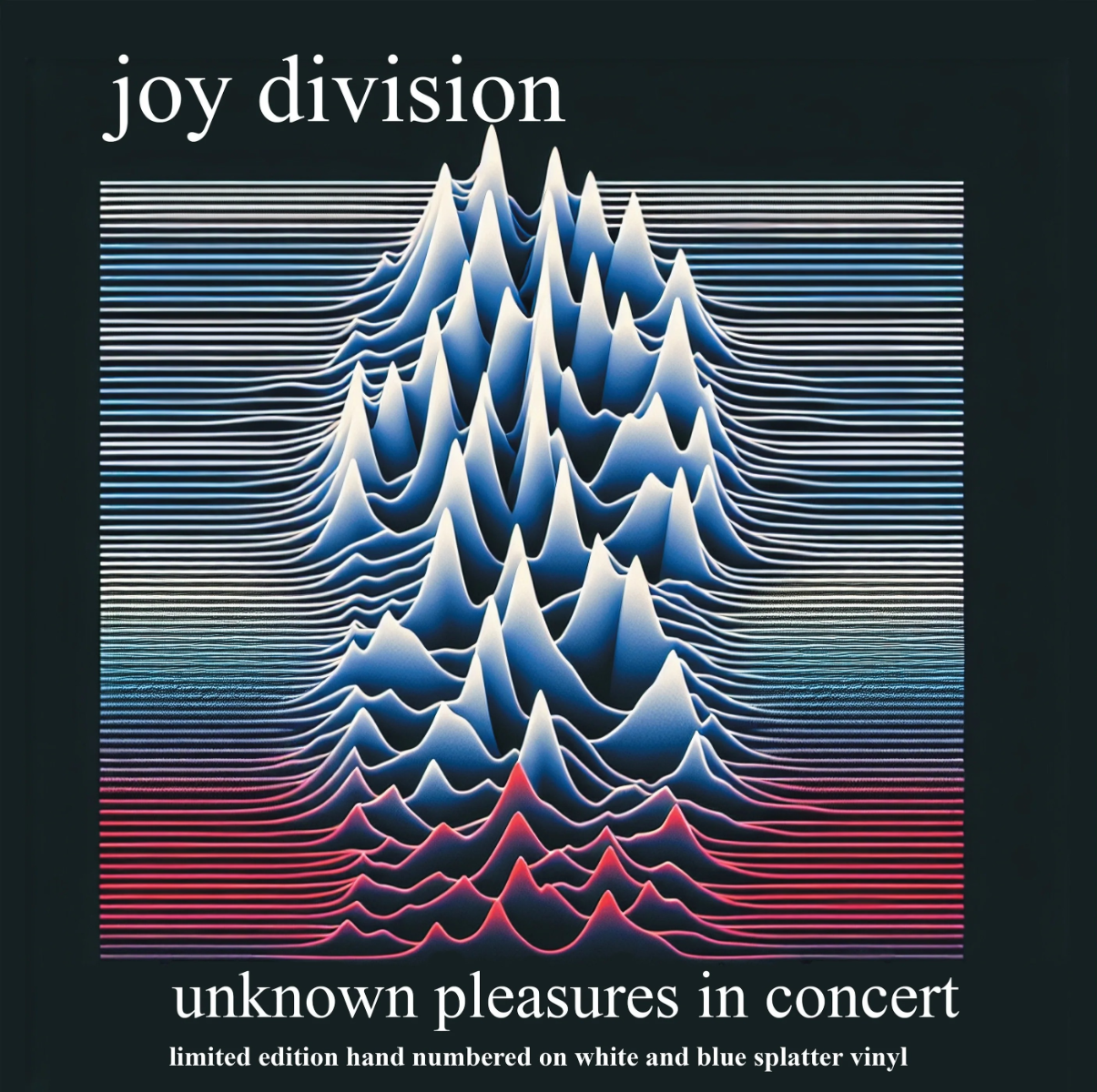 Joy Division Unknown Pleasures In Concert (Limited Edition, Hand Numbered, White & Blue Splatter Colored Vinyl) [Import] Vinyl Record