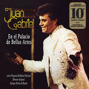Juan Gabriel - En El Palacio De Bellas Artes (Edición Aniversario) [Translucent Vinyl With Gold Spots] [2LP] [Vinyl] Vinyl Record