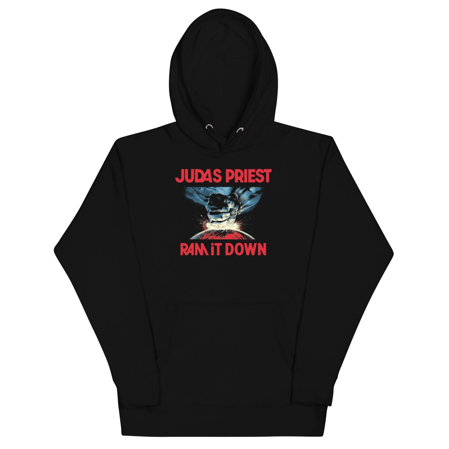 Judas Priest Ram Bigger Mens Hoodie Black