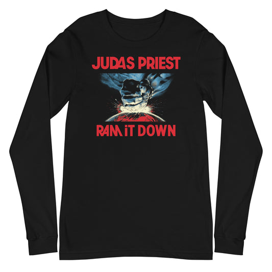 Judas Priest Ram Bigger Mens Long Sleeve Shirt Black