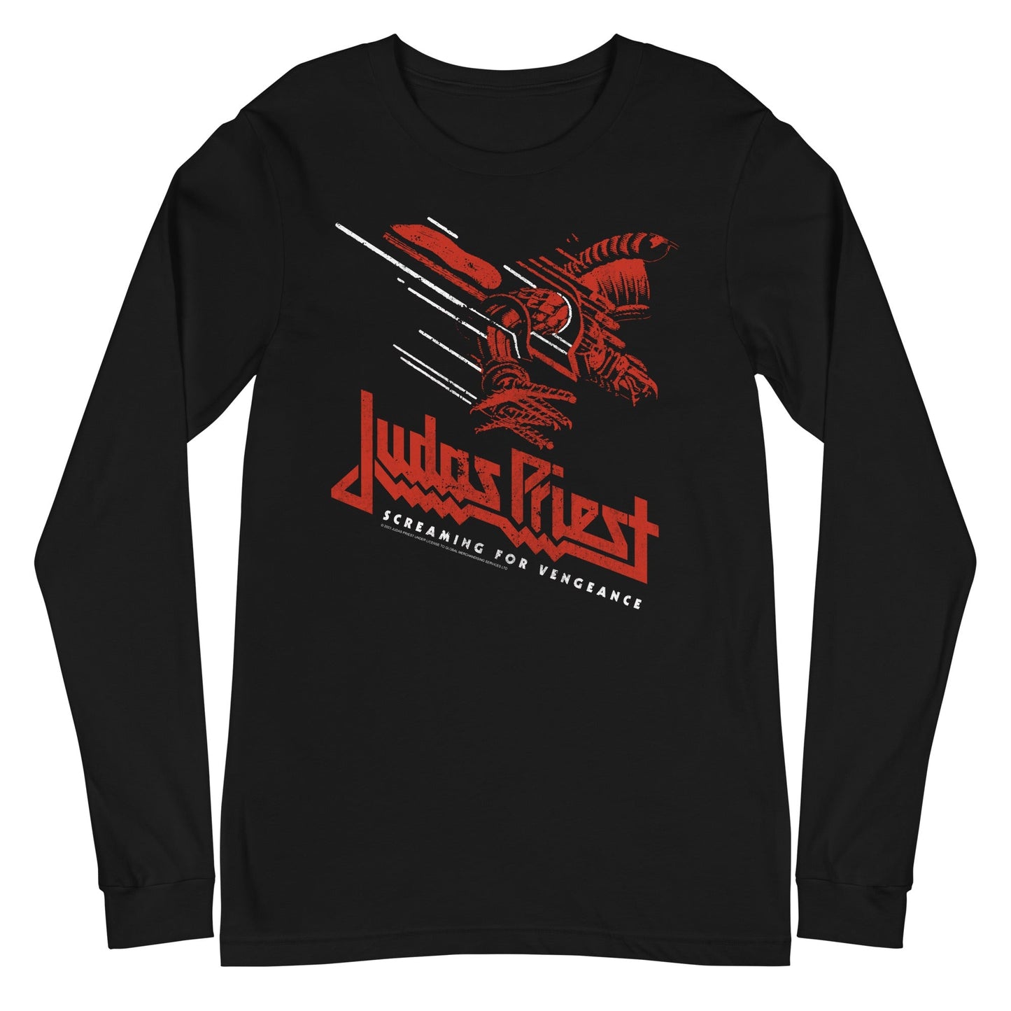 Judas Priest Screaming for Vengeance Mens Long Sleeve Shirt Black