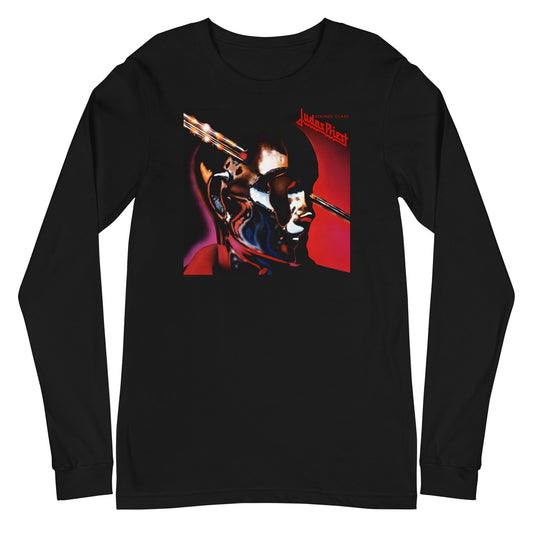 Judas Priest Racing Downhill Mens Long Sleeve Shirt Black