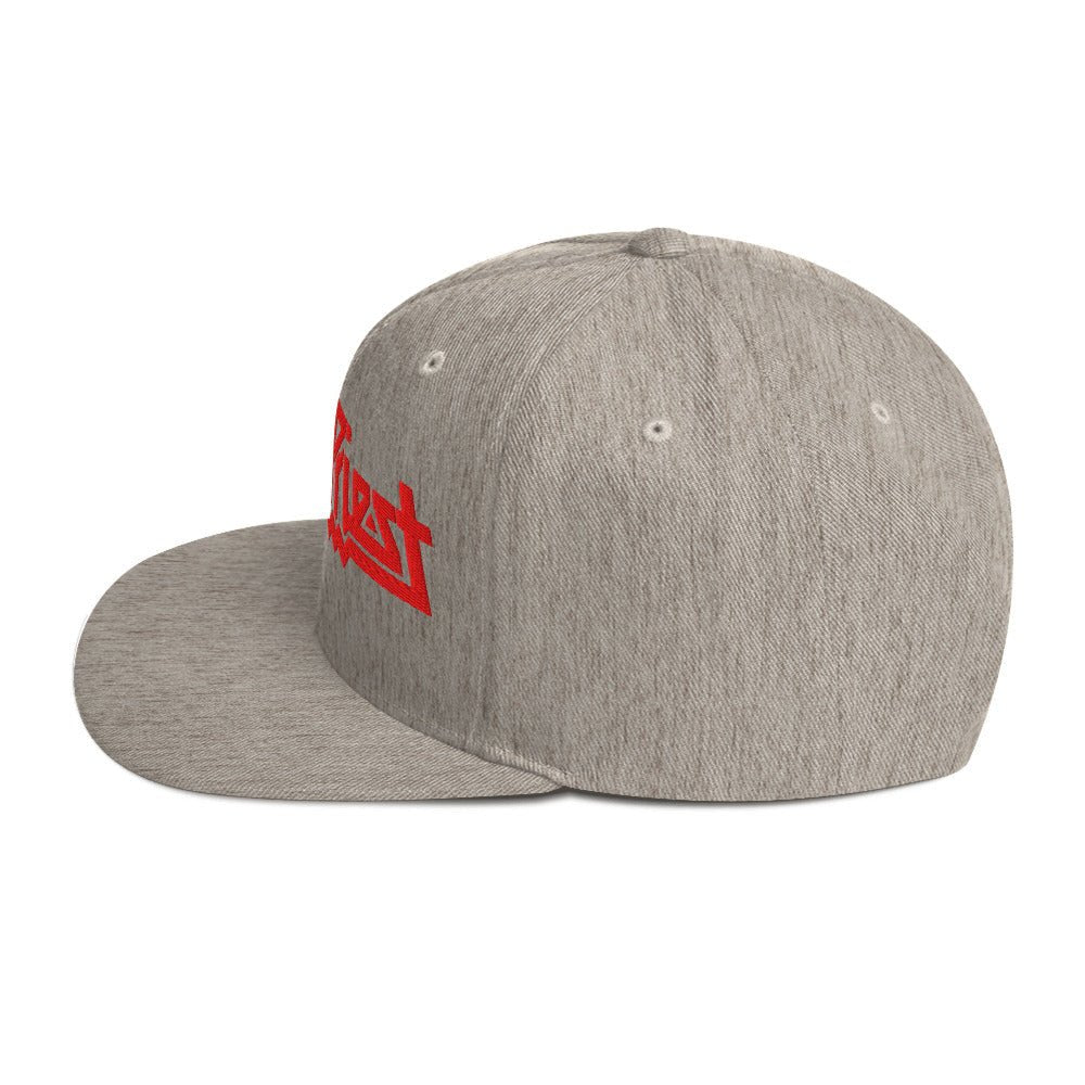 Judas Priest Electric Logo Grey Snapback Hat Grey Officially Licensed