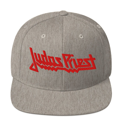 Judas Priest Electric Logo Grey Snapback Hat Grey Officially Licensed