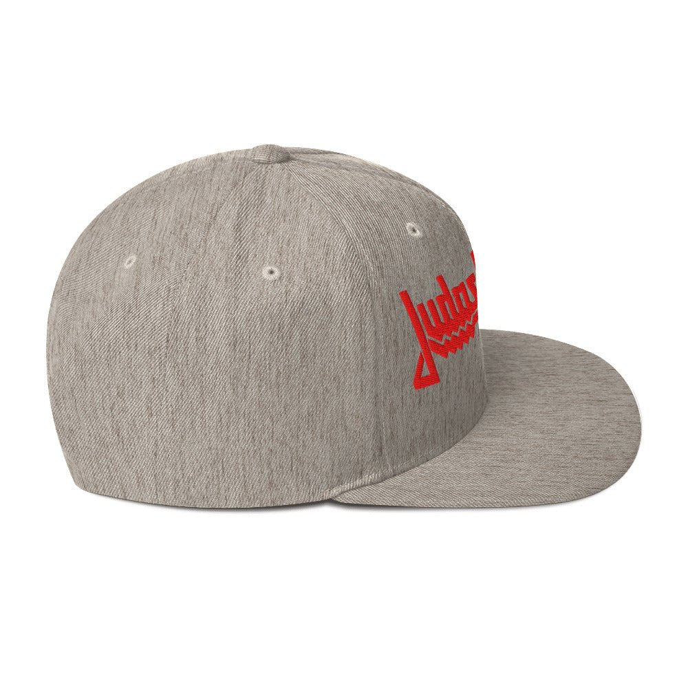 Judas Priest Electric Logo Grey Snapback Hat Grey Officially Licensed