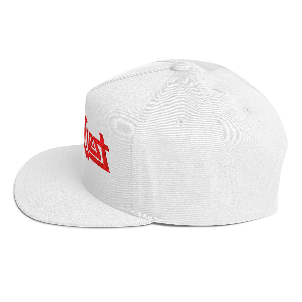 Judas Priest Electric Logo White Snapback Hat White Officially Licensed