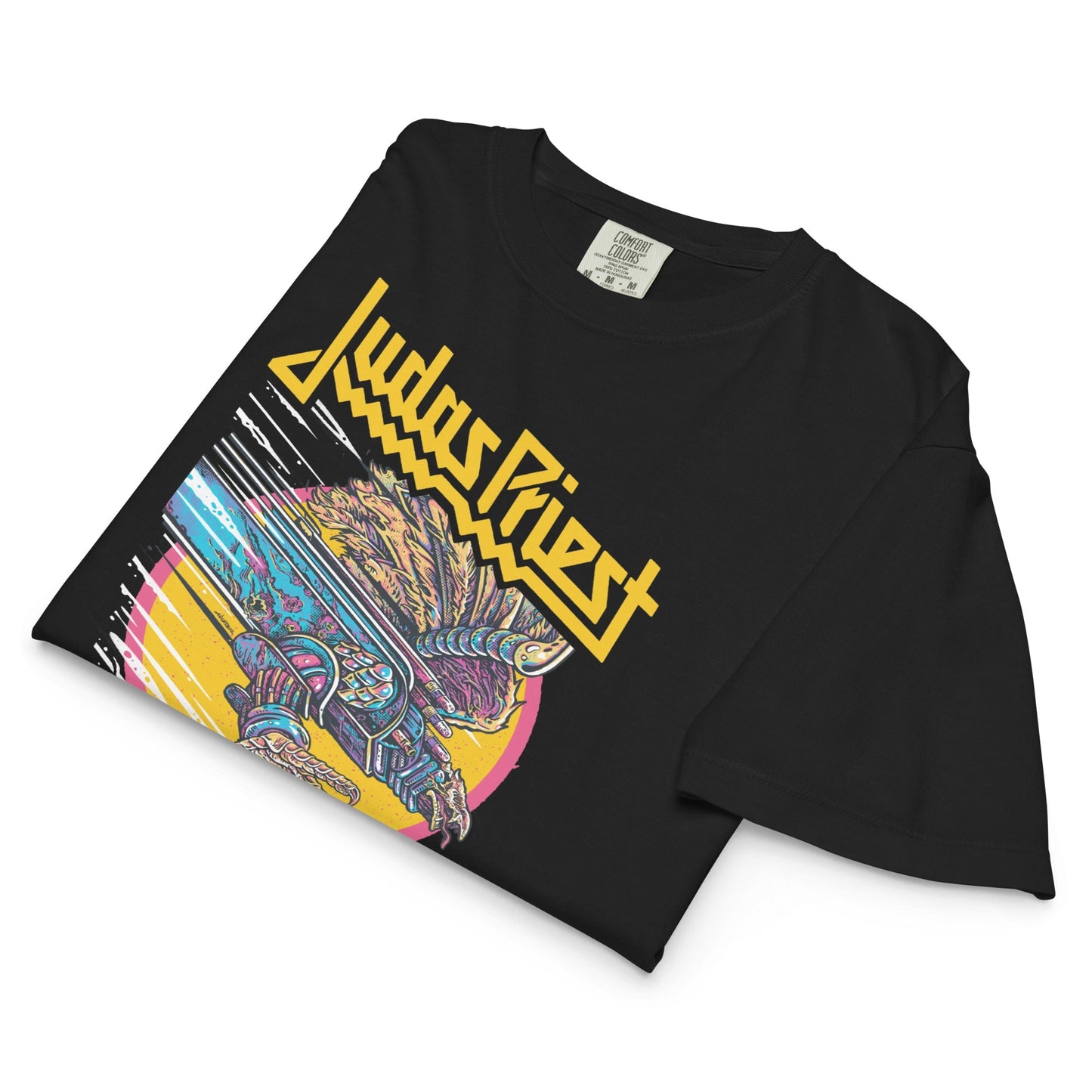 Judas Priest 8th Studio Album Mineral Wash Womens Crop Top Shirt