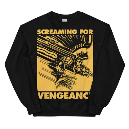 Judas Priest Golden Screaming For Vengeance Officially Licensed Crewneck Sweatshirt Black