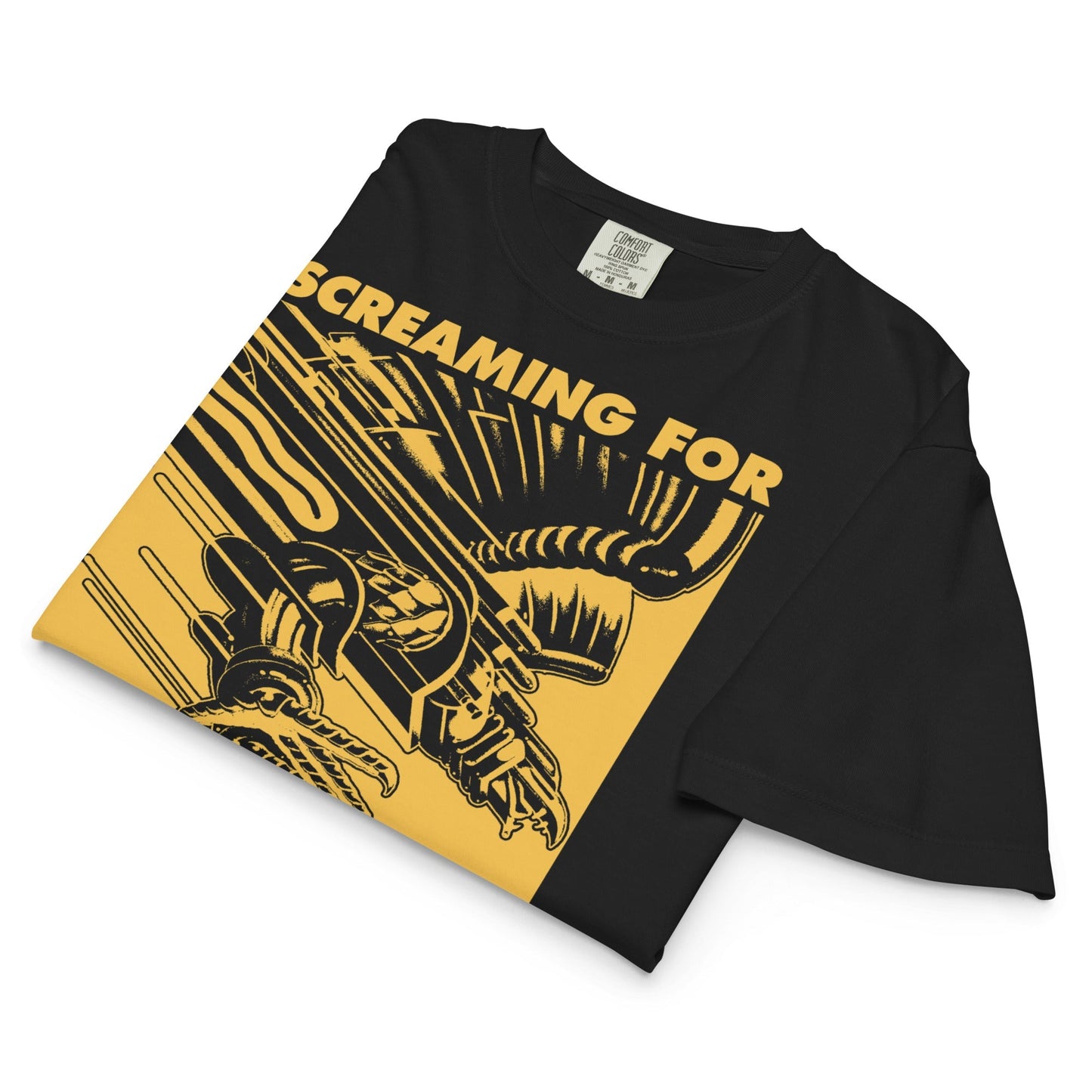 Judas Priest Golden Screaming for Vengeance Mineral Wash Womens Crop Top Shirt