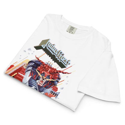 Judas Priest Painkiller Mineral Wash Womens Crop Top Shirt