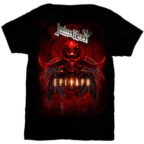 Judas Priest Epitaph Red Horns [T-Shirt] Officially Licensed