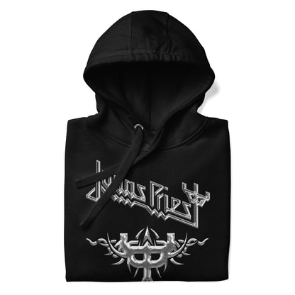 Judas Priest Liquid Metal Classic Mens Officially Licensed Hoodie Black