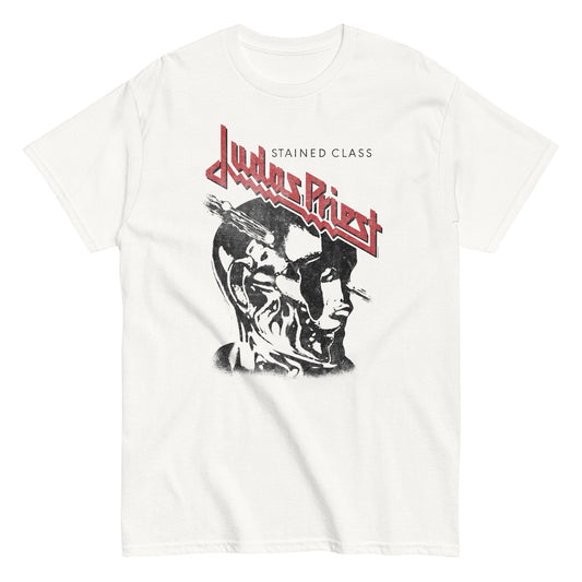 Judas Priest Look Left Mens T Shirt White