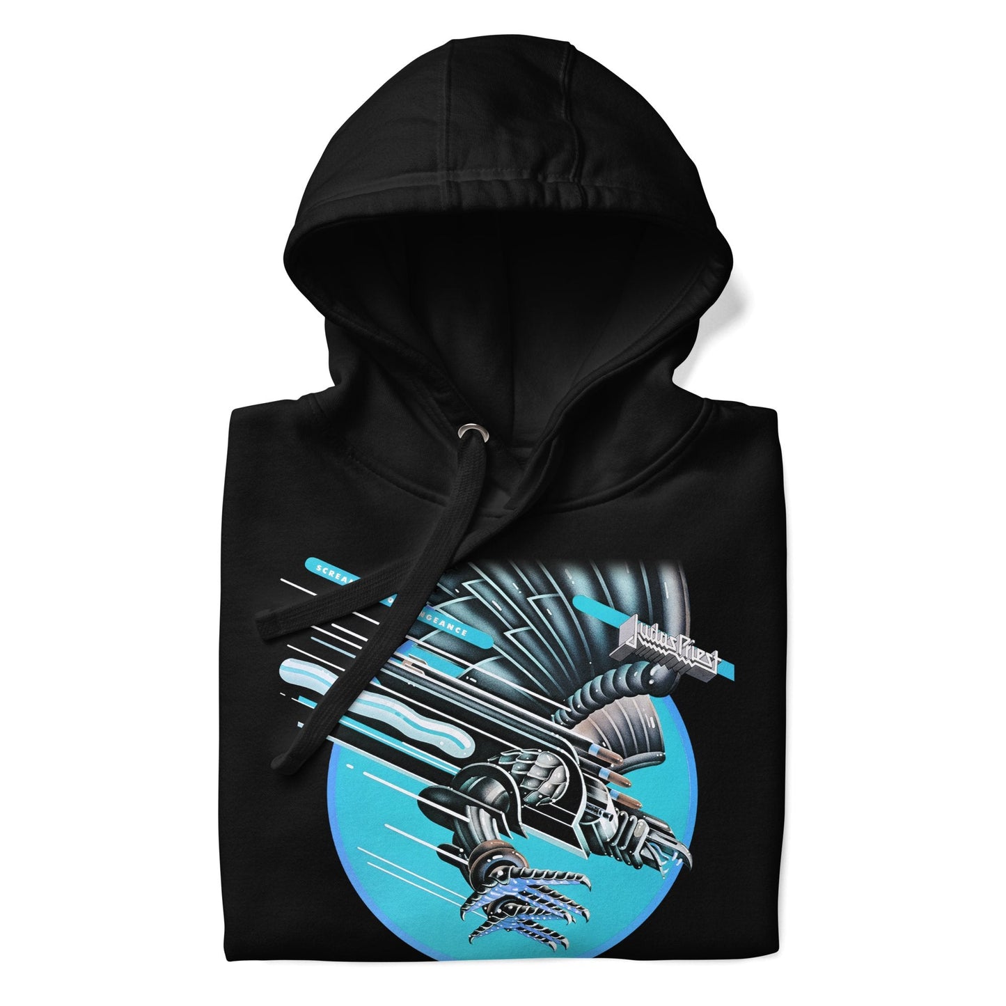 Judas Priest Neon Screaming Classic Mens Hoodie Black