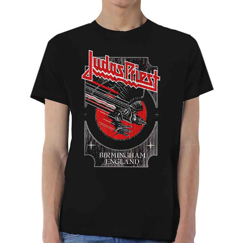 Judas Priest Silver and Red Vengeance Mens T Shirt Officially Licensed