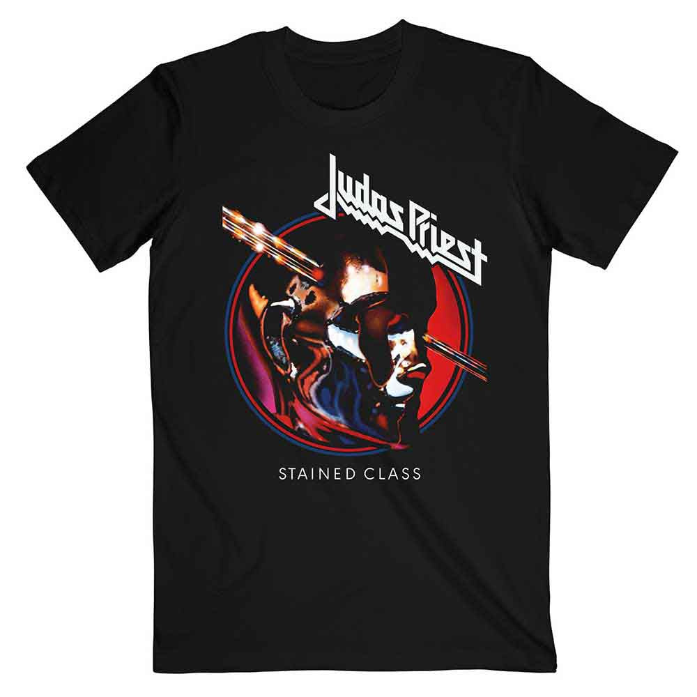 Judas Priest Stained Class Album Circle Mens T Shirt Officially Licensed