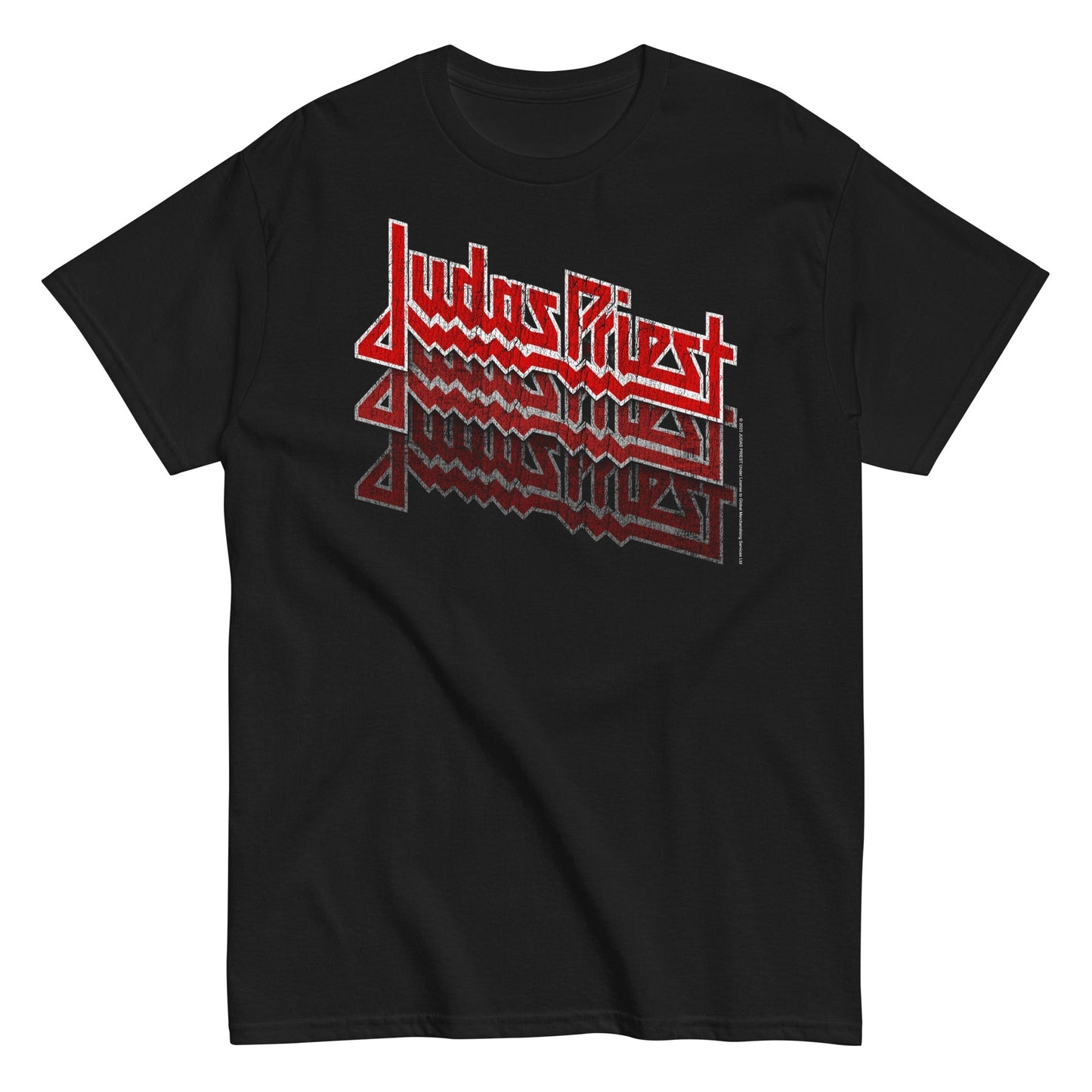 Judas Priest Triple Vision Logo Mens T Shirt Black