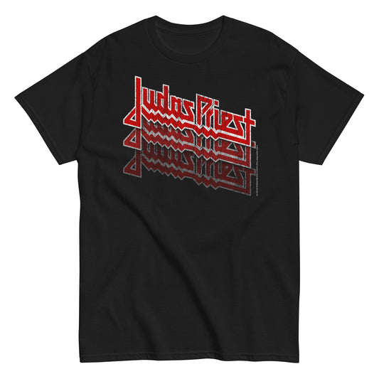 Judas Priest Triple Vision Logo Mens T Shirt Black