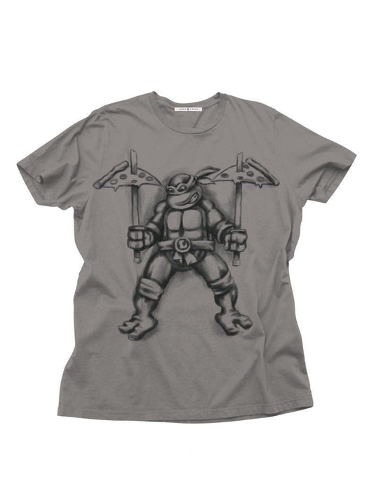 Junk Food TMNT Leo Pizza Adult T-Shirt