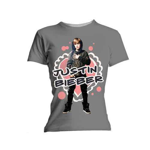 Justin Bieber Cut Out Hearts [T-Shirt] Officially Licensed