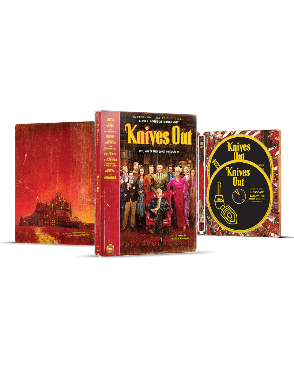 Knives Out - Limited Edition Steelbook (4K Ultra HD + Blu-ray + Digital)