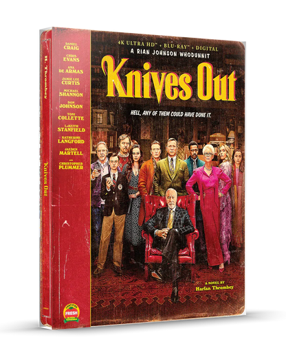 Knives Out - Limited Edition Steelbook (4K Ultra HD + Blu-ray + Digital)