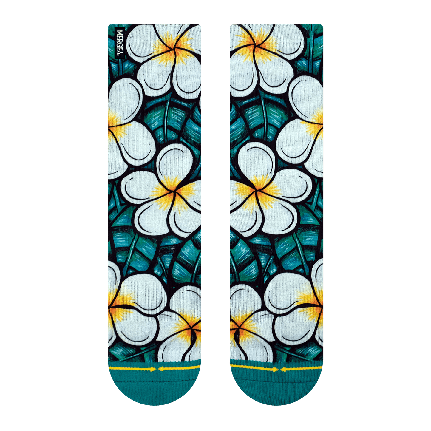 Flowers Adult Crew Socks Art By Kaia Myall