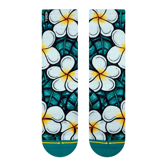 Flowers Adult Crew Socks Art By Kaia Myall