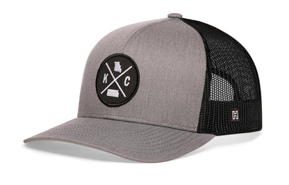 Kansas City Trucker Hat  |  Black KC X Snapback