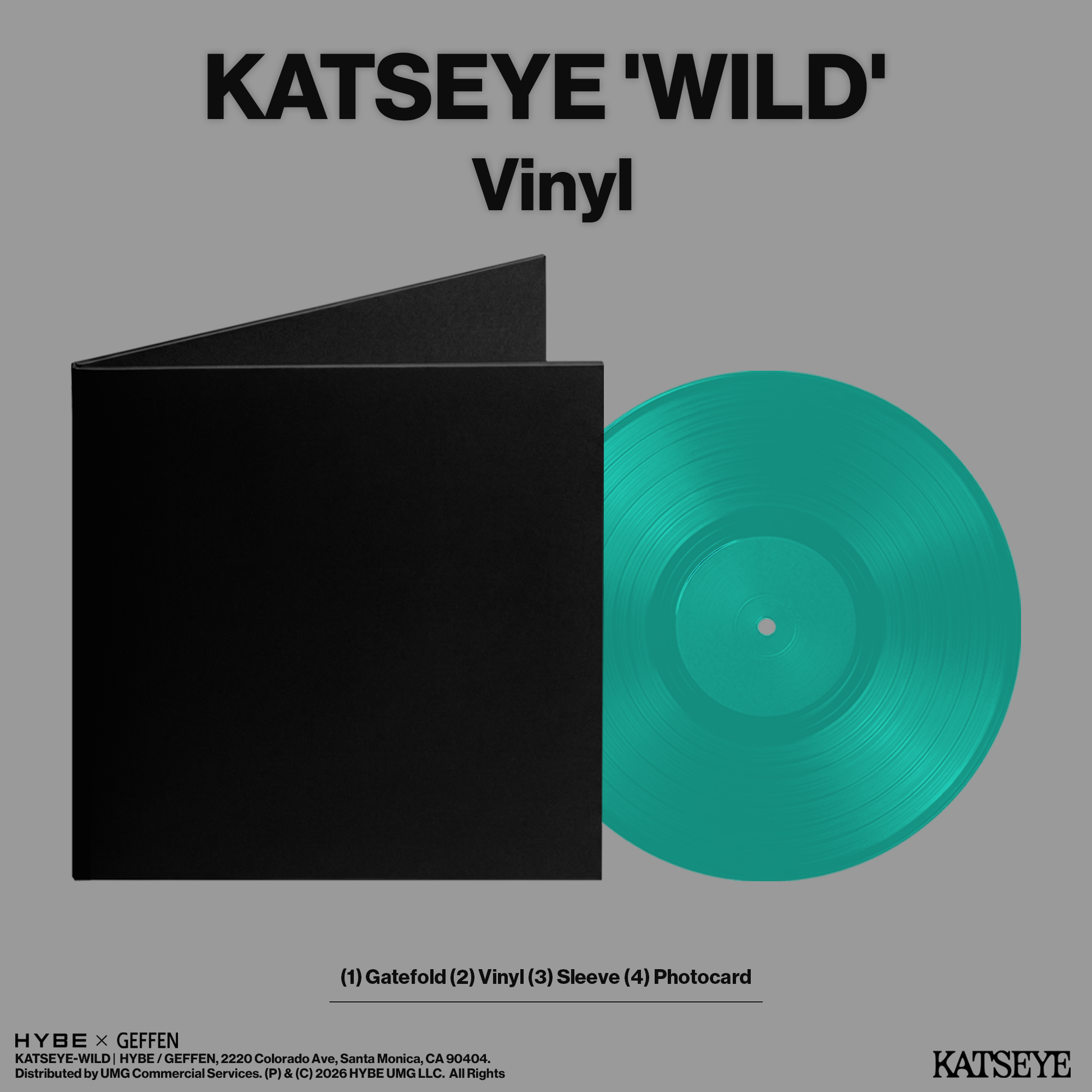KATSEYE - Wild (Indie Exclusive) [Aquamarine Vinyl] [Vinyl] Vinyl Record